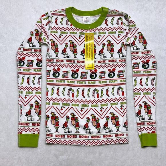 Hanna Andersson Dr Seuss Grinch Fair Isle Pajama Set Youth Size 160cm US 14 - Picture 2 of 12